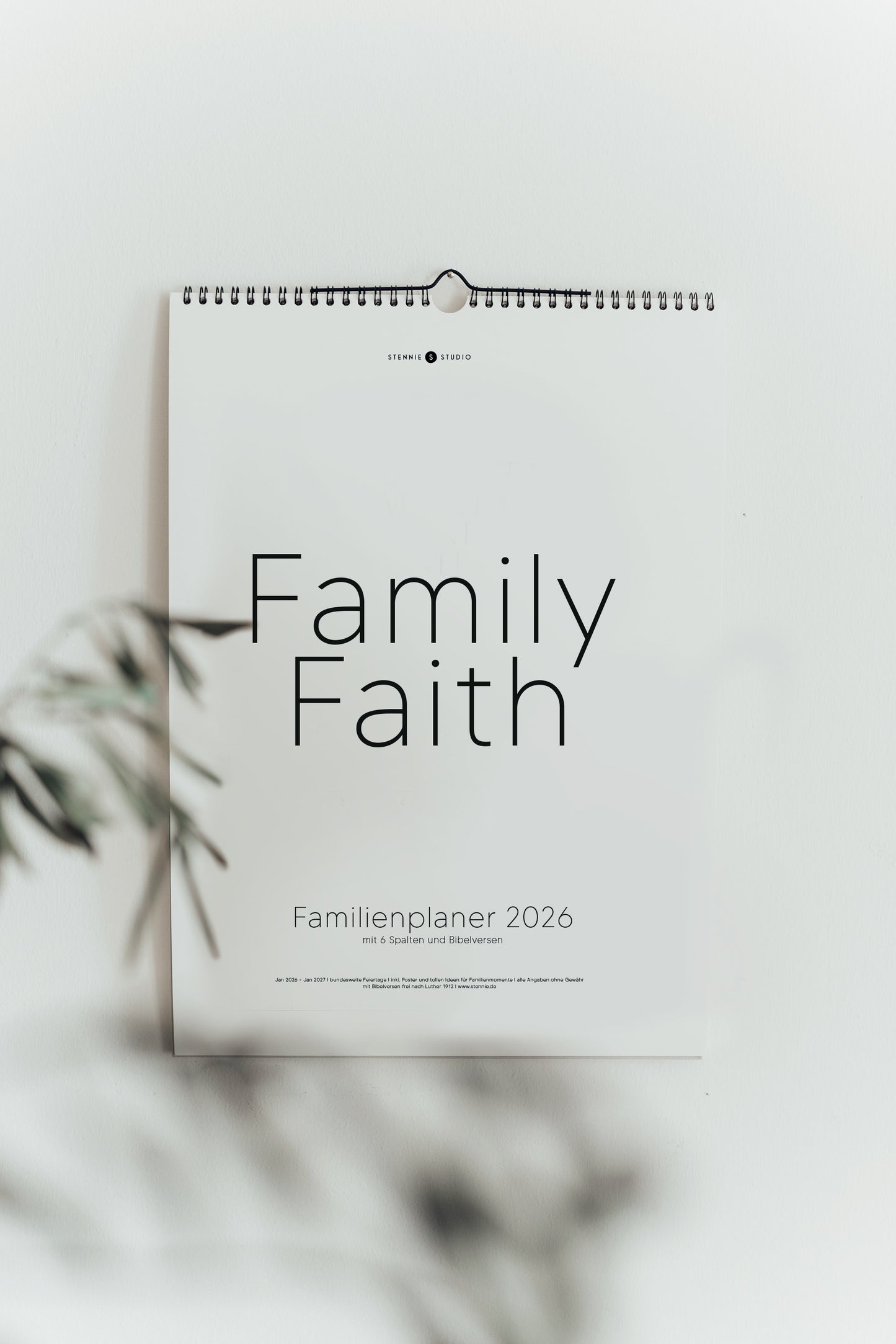 Familienplaner 2026 - 4,5 oder 6 Spalten