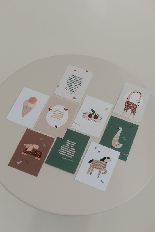 15 Minikärtchen mit Bibelversen - A7