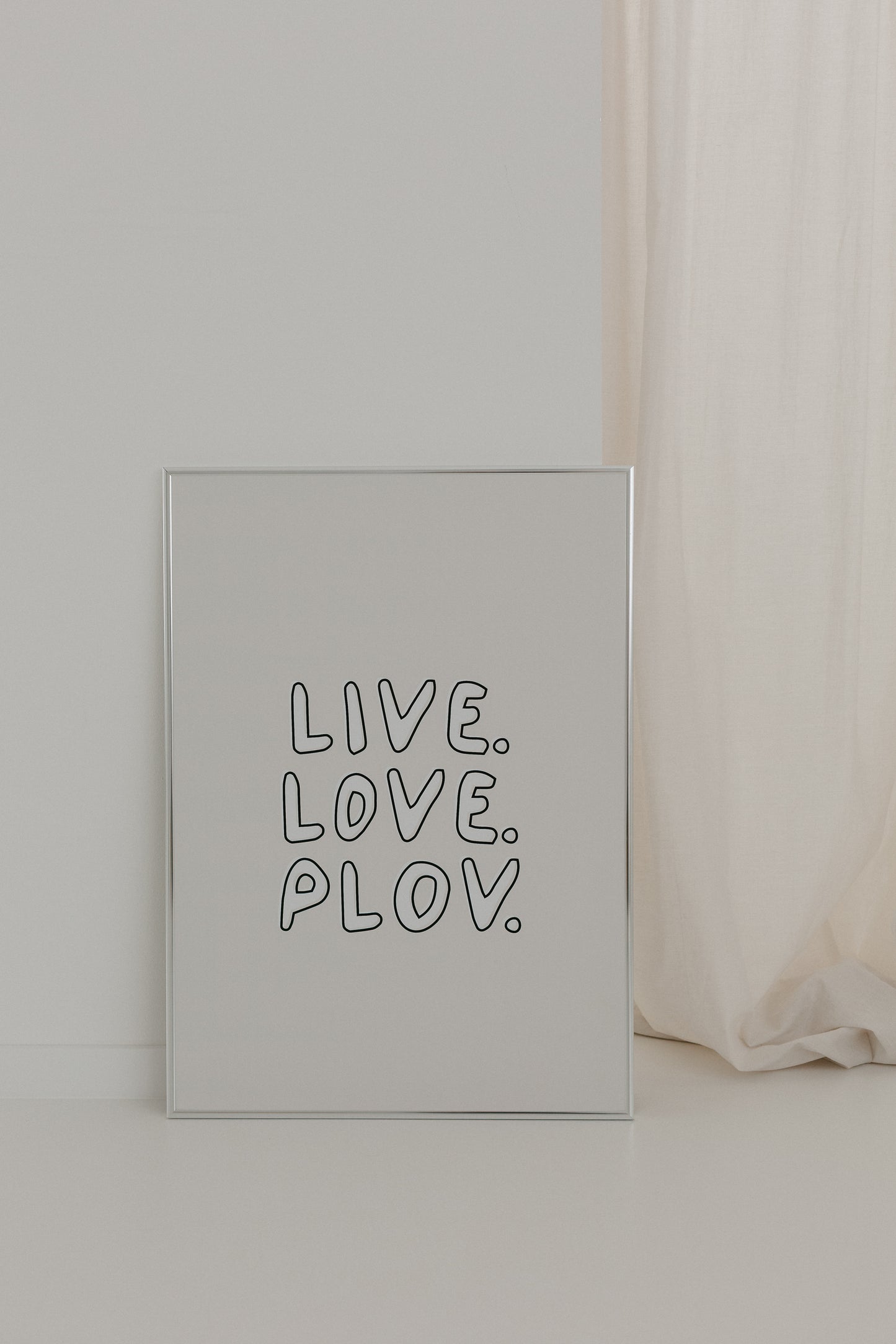 Live. Love. Plov. - Poster in 50x70 cm