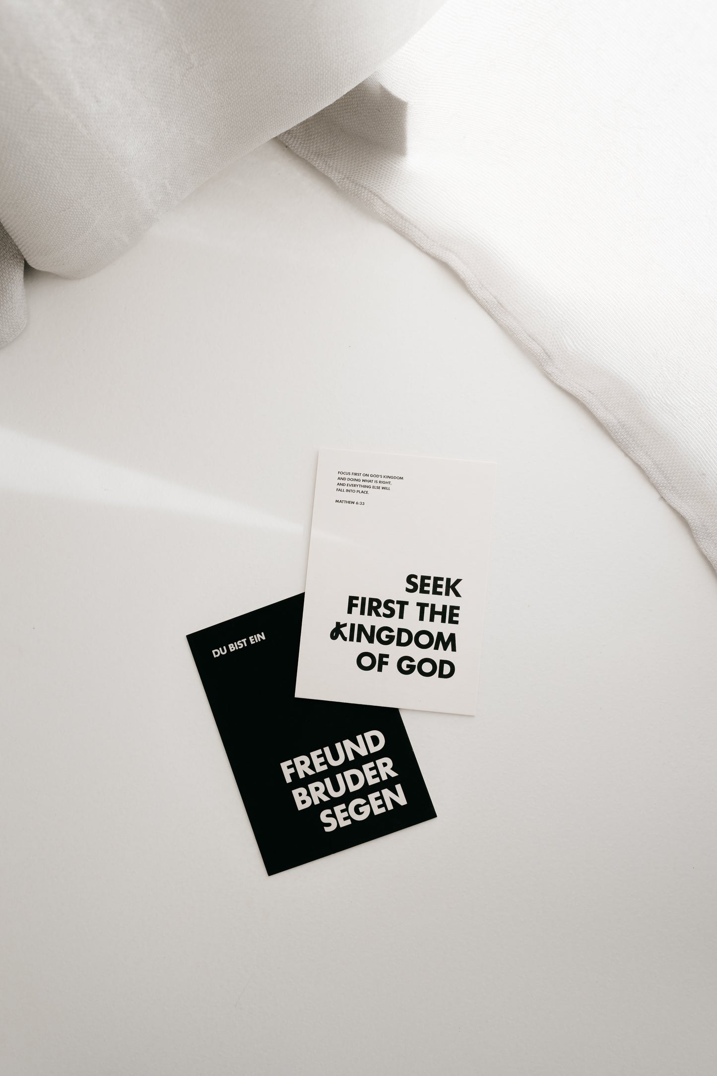 Seek first the kingdom of God - Postkarte aus Schilfpapier Schilfpapier