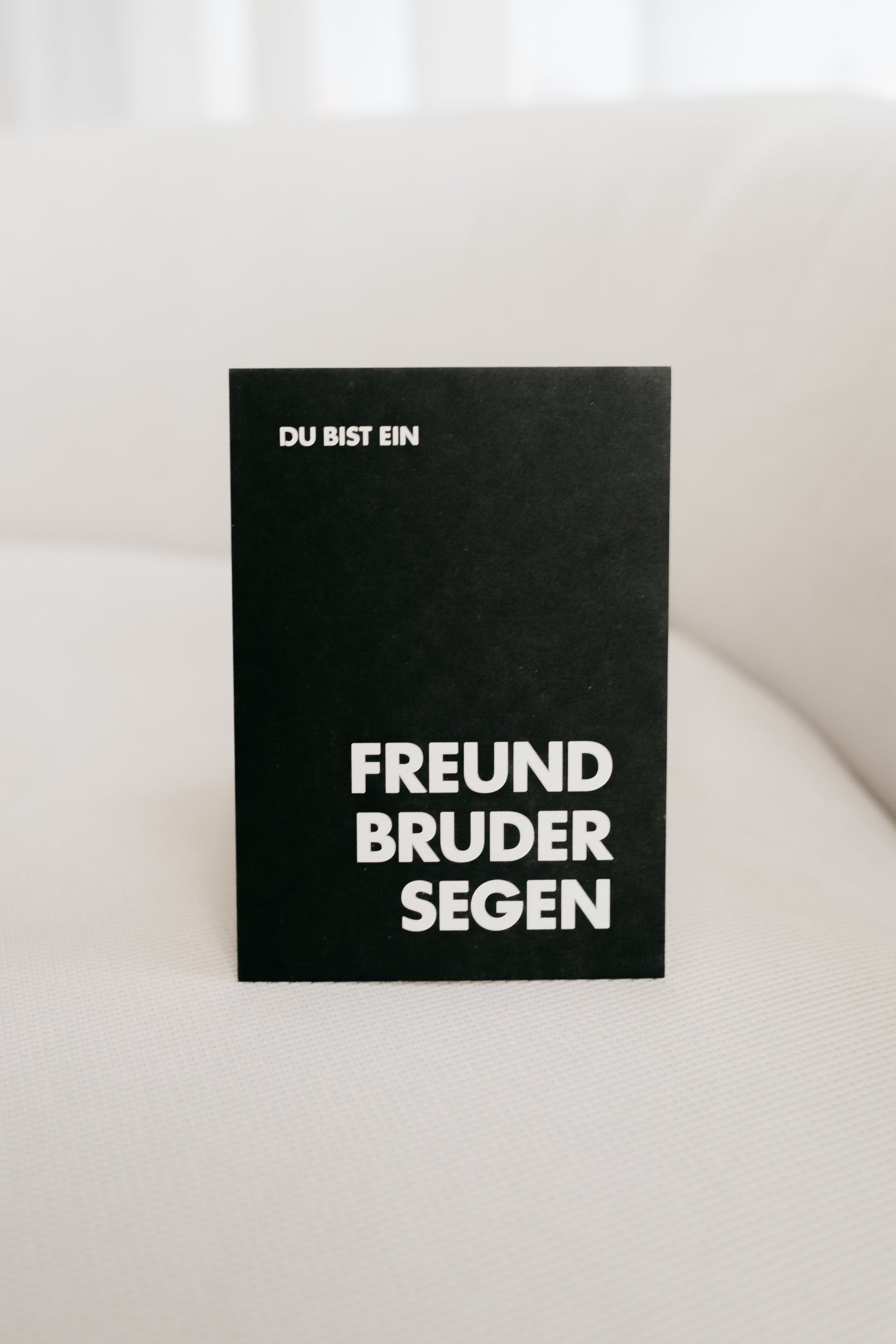 Bruder, Freund & Segen - Postkarte aus Schilfpapier