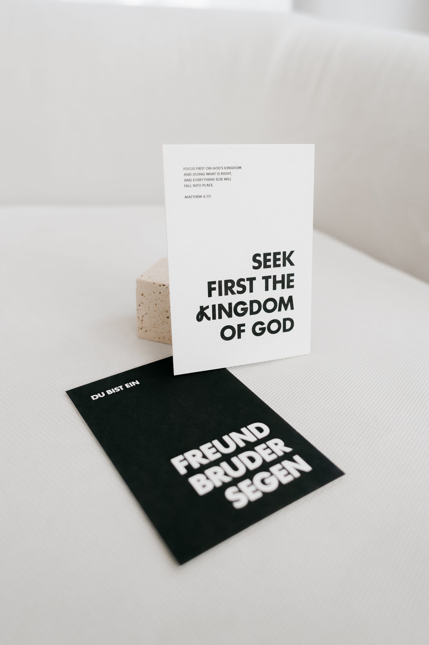 Brotherhood - Postkartenset mit zwei Karten aus Schilfpapier
