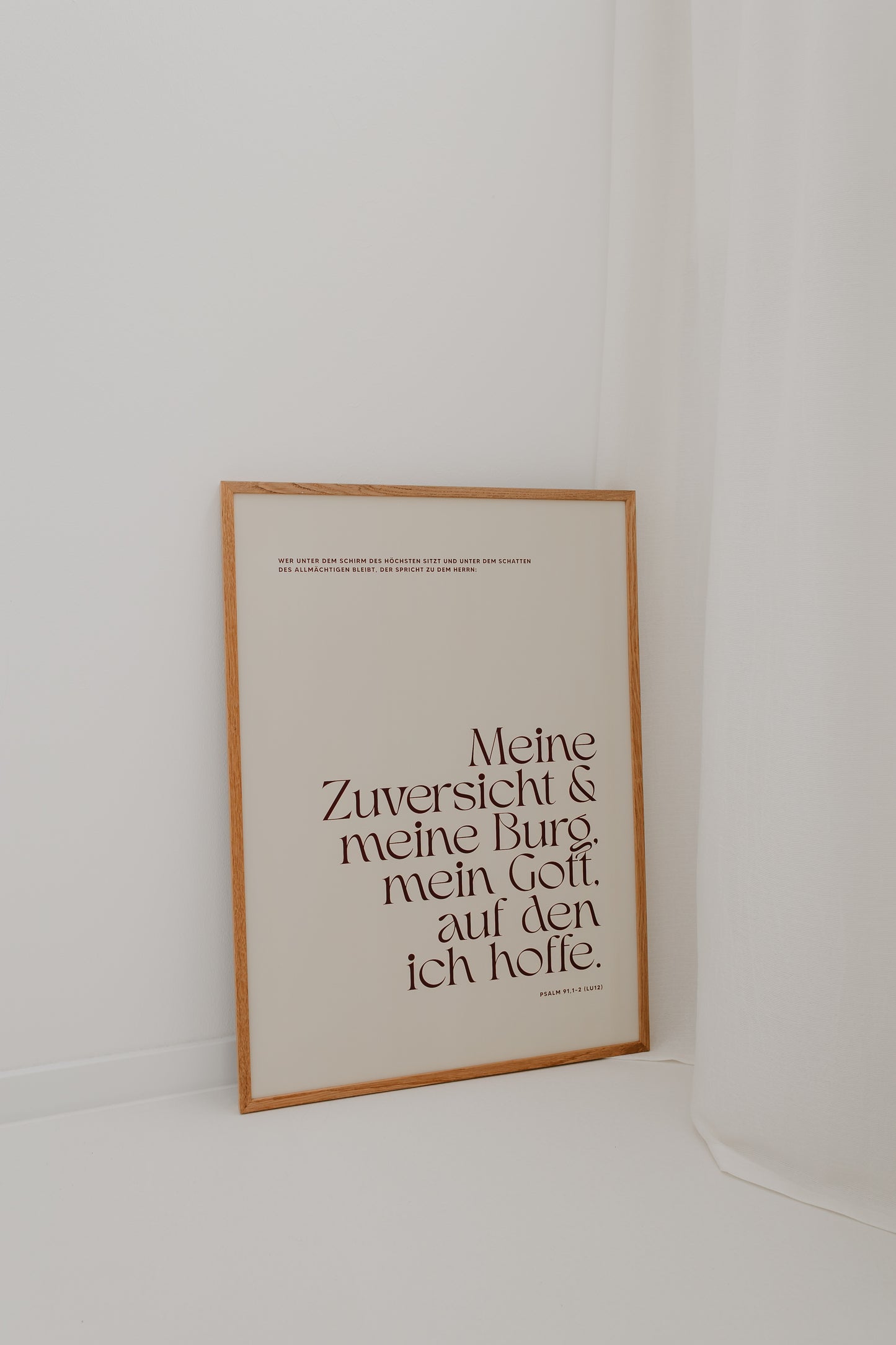 Wer unter dem Schirm - beiges Poster in 50x70 cm