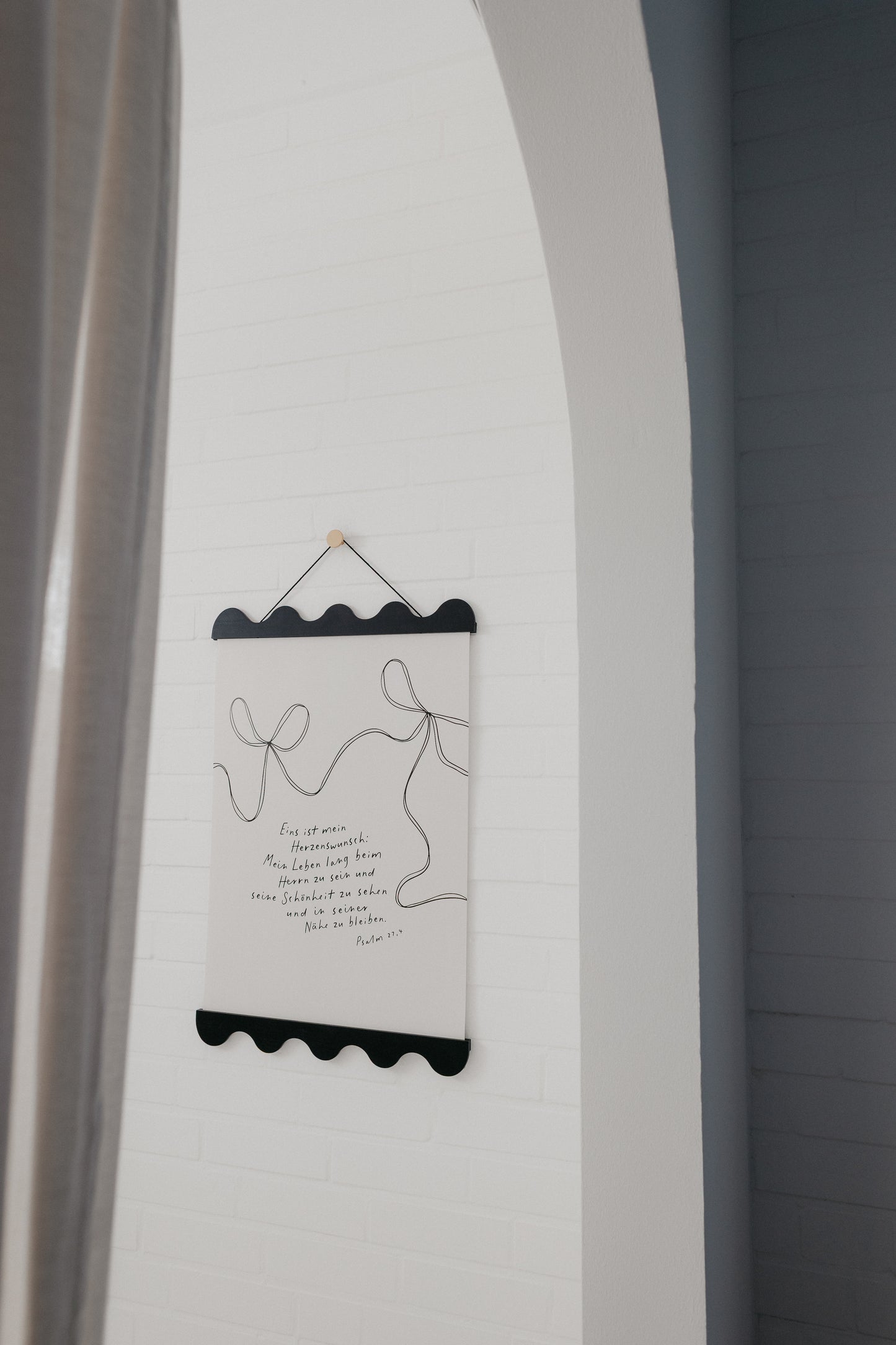 Herzenswunsch Psalm 27,4 - Poster 50x70 cm