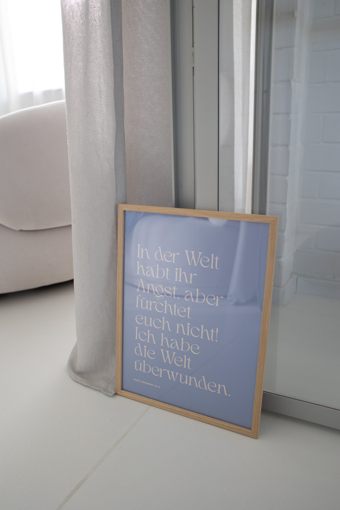 Ich habe die Welt überwunden - Poster A3