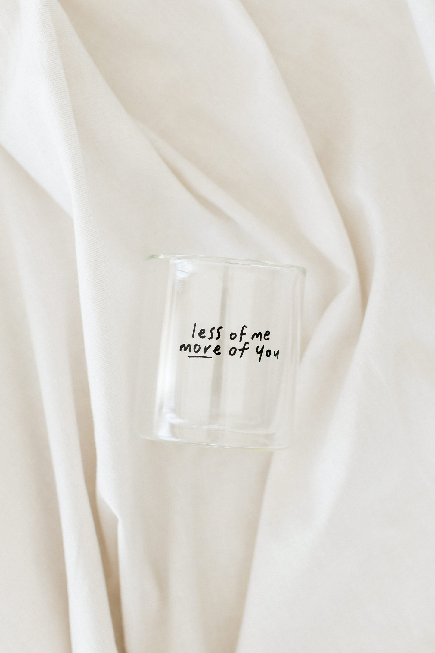 less of me / more of you - Doppelwändiger Becher NEU