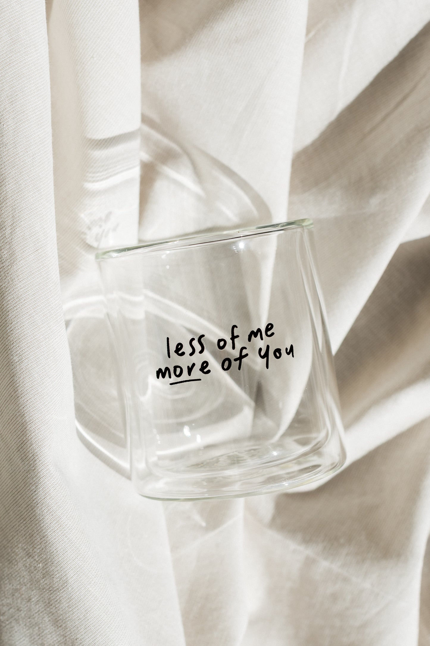 less of me / more of you - Doppelwändiger Becher NEU