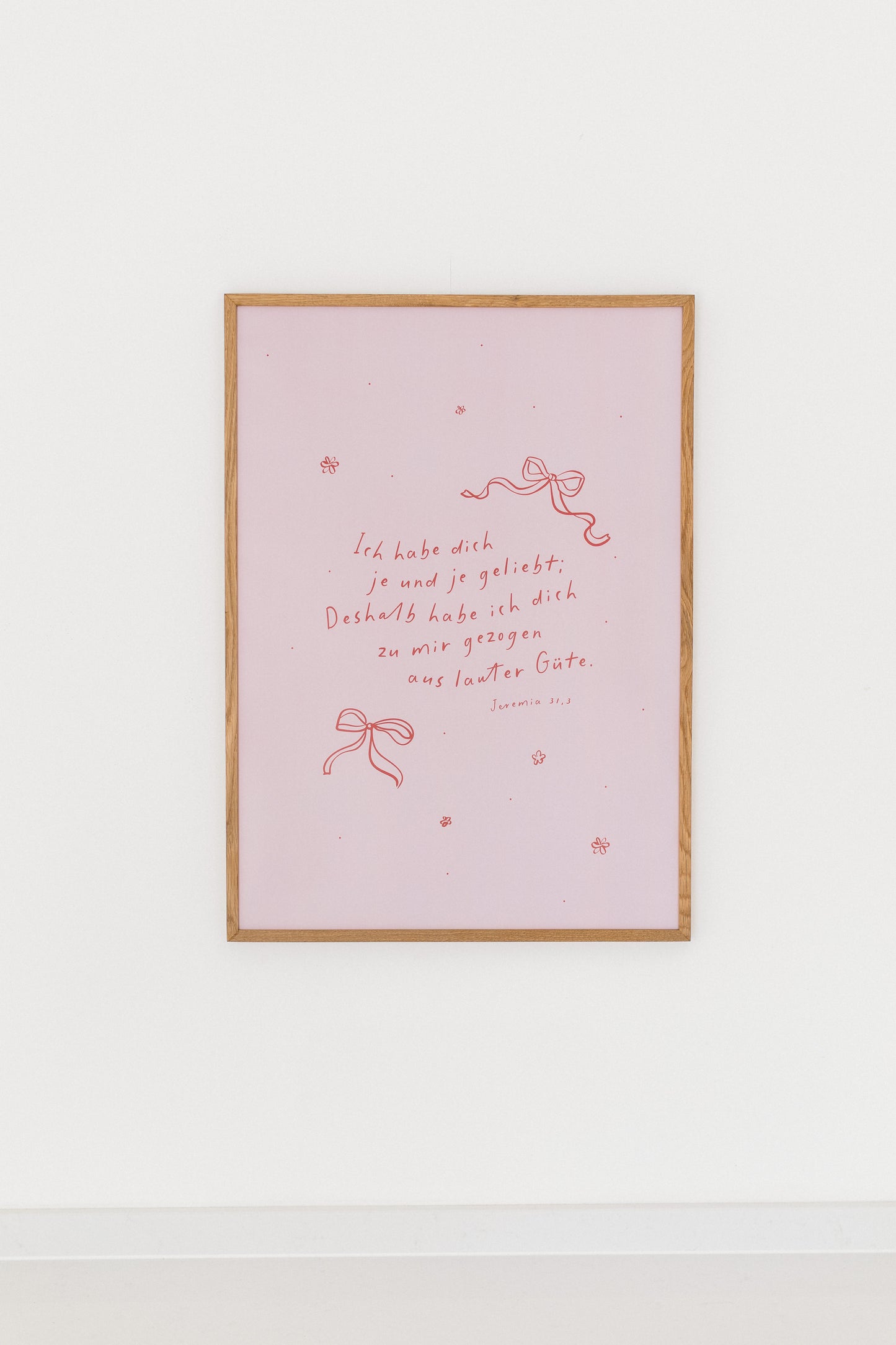 Je und je geliebt - Poster 50x70 cm