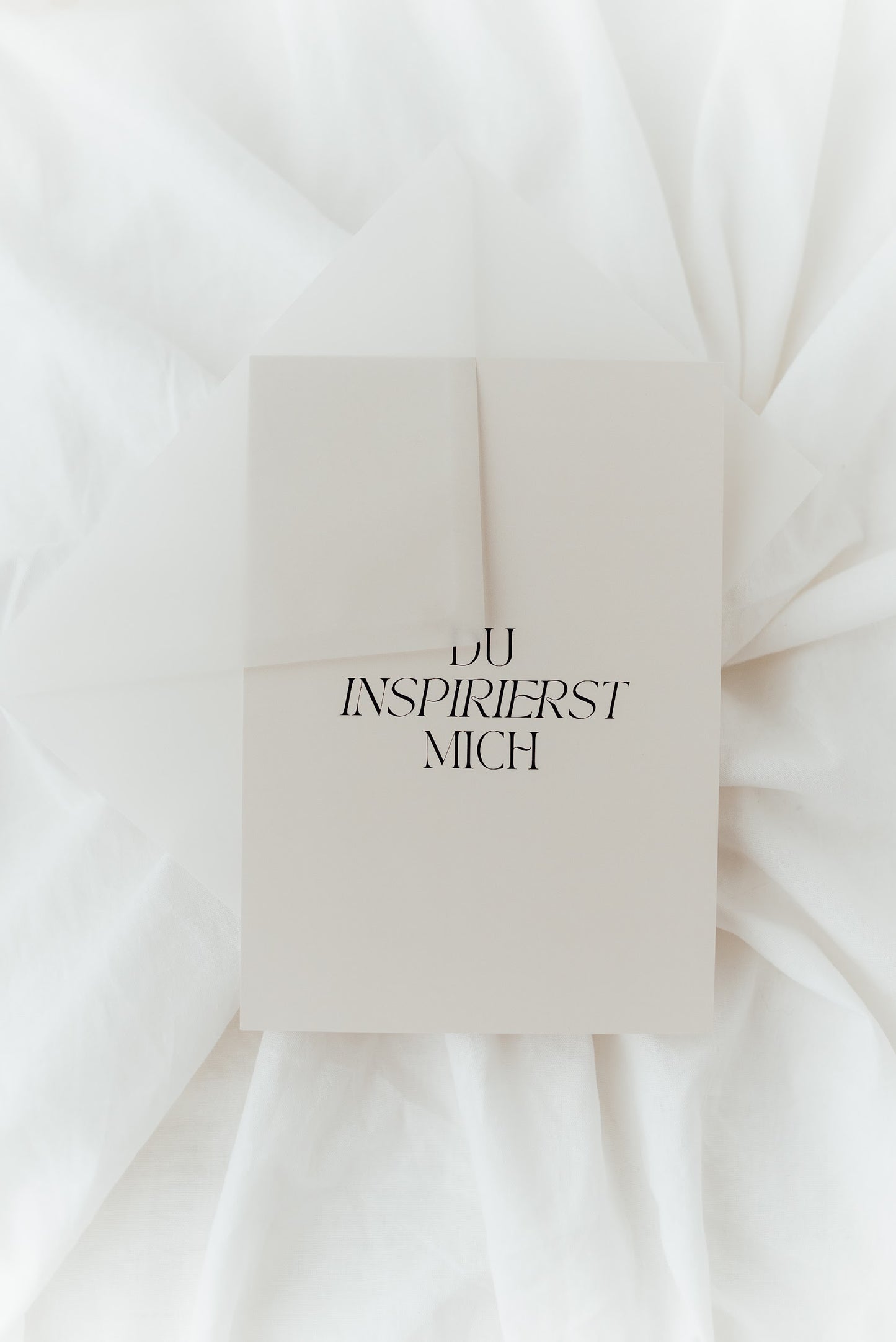 Du inspirierst mich - Statementkarte A5