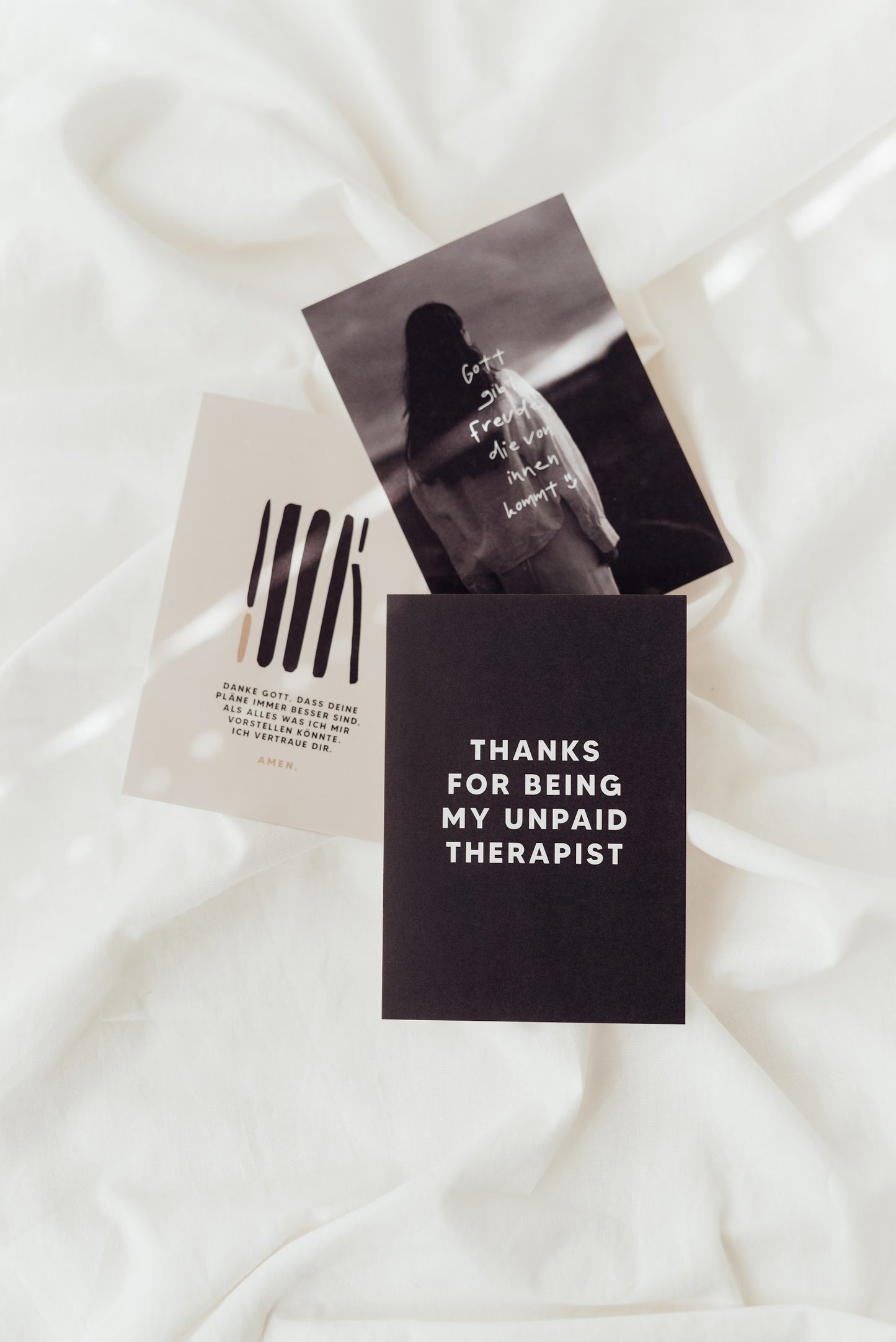 Thanks for being my unpaid therapist - Postkarte A6