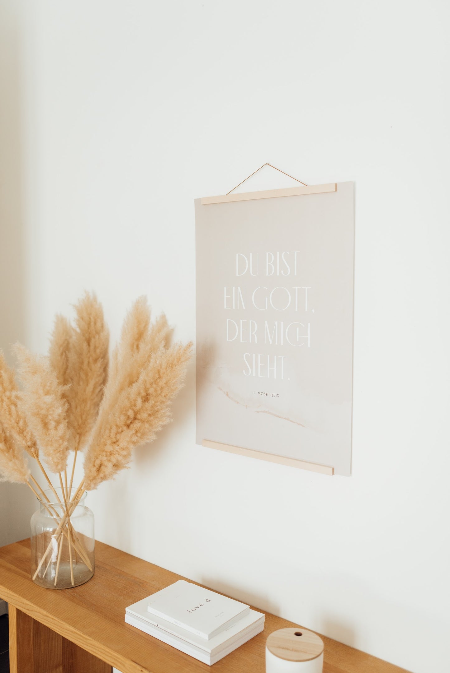 Letzte Chance! Du bist ein Gott, der mich sieht - Poster 50x70 cm