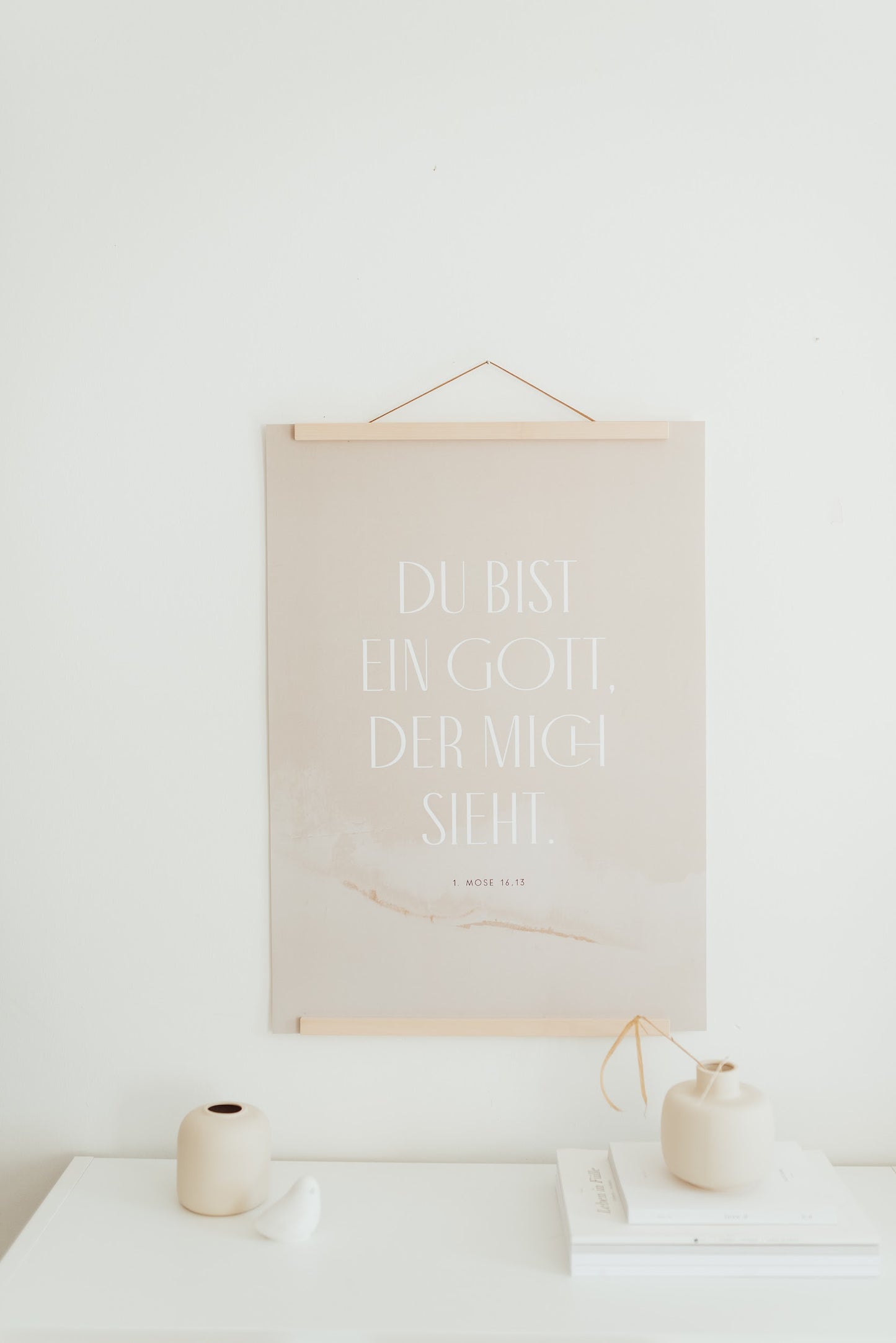 Letzte Chance! Du bist ein Gott, der mich sieht - Poster 50x70 cm