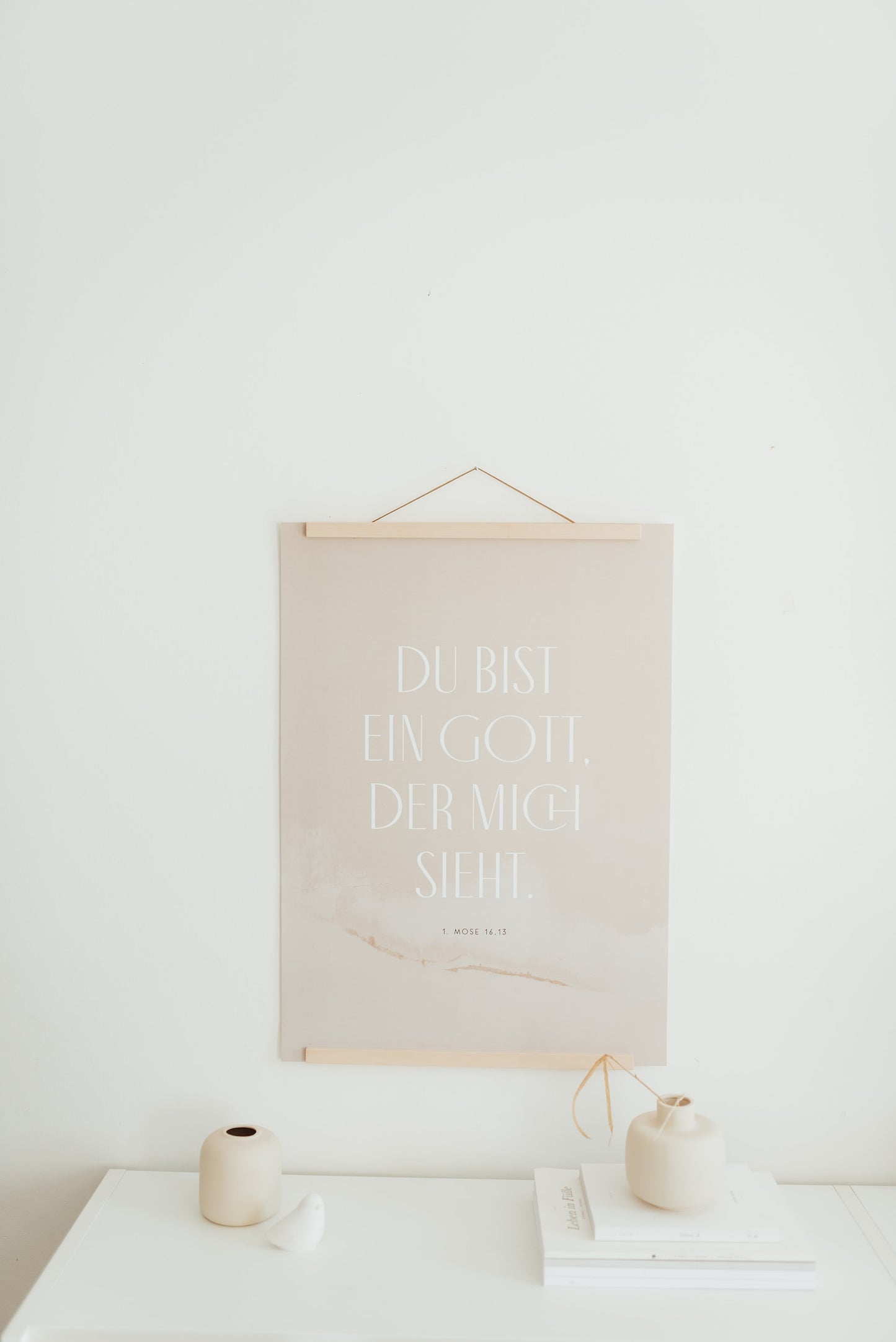 Letzte Chance! Du bist ein Gott, der mich sieht - Poster 50x70 cm