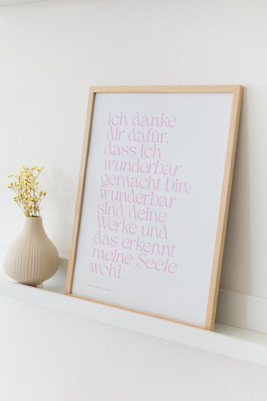 Wunderbar gemacht - Poster A3