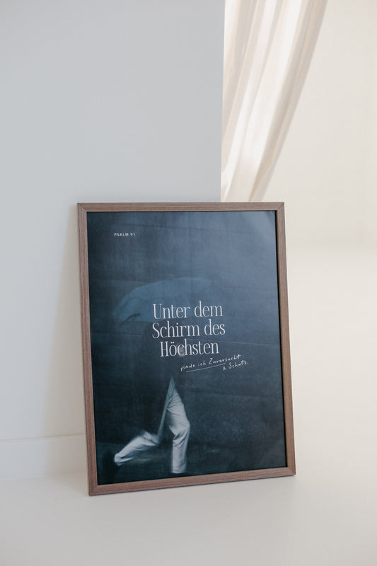Unter dem Schirm des Höchsten - Poster 30x40 cm