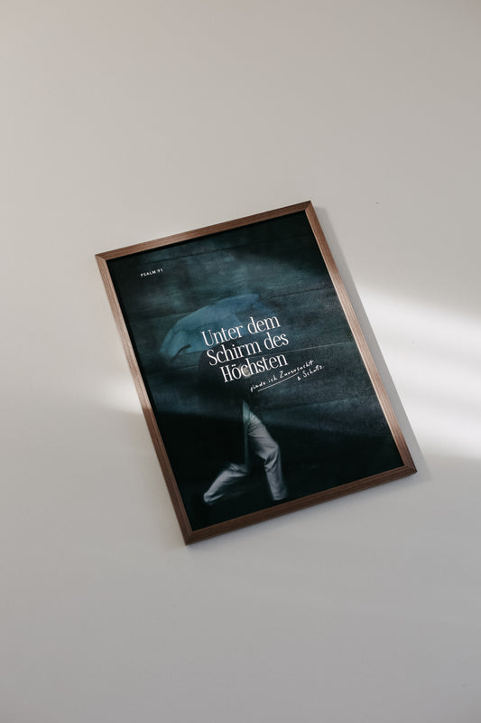 Unter dem Schirm des Höchsten - Poster 30x40 cm