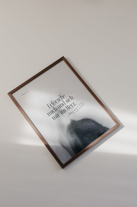 Erforsche mich - Poster 30x40 cm