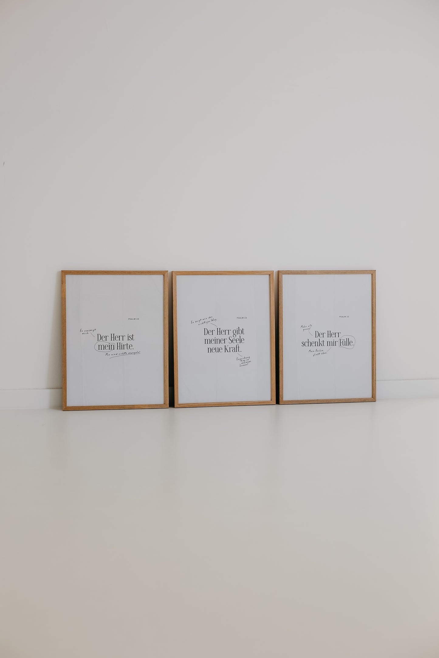 Psalm 23 - Posterset mit Patina - Poster 30x40 cm