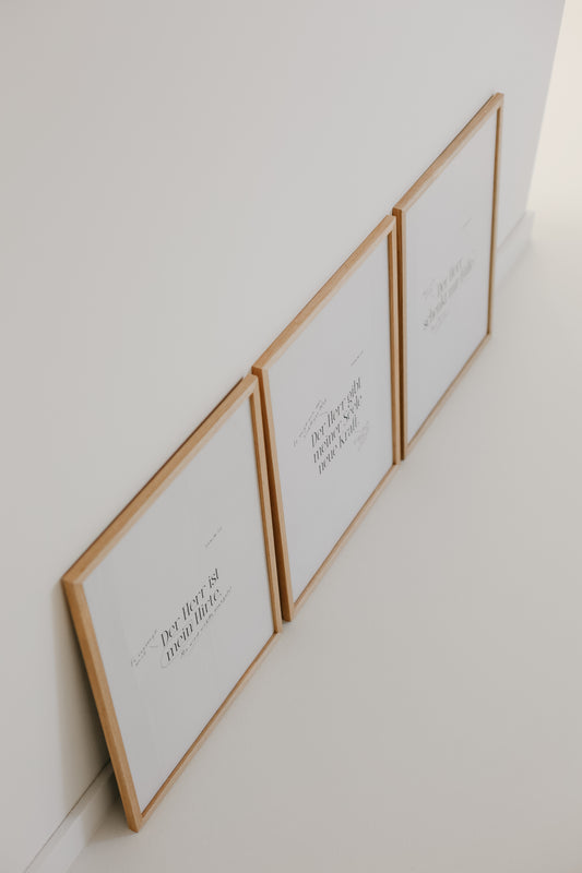 Psalm 23 - Posterset mit Patina - Poster 30x40 cm