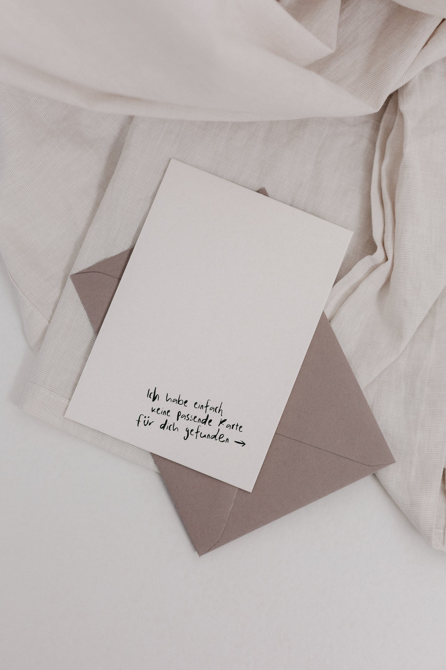 Keine Karte - Karte A6 auf Schilfpapier mit Umschlag