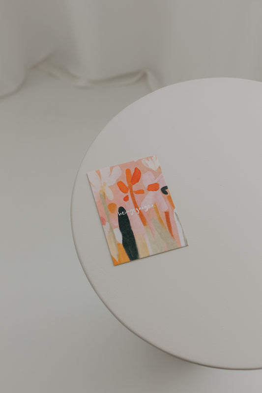 Heimgegangen - Karte A6 auf Schilfpapier mit Umschlag