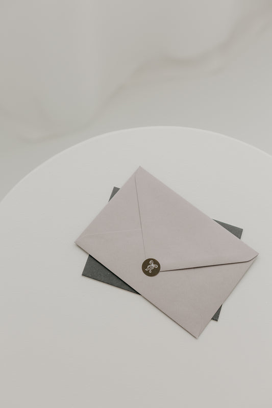 10 Mini-Aufkleber "Schleife"