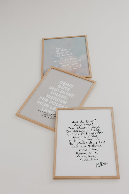 Deine Güte und deine Gnade - Benoa Poster 30x40 cm