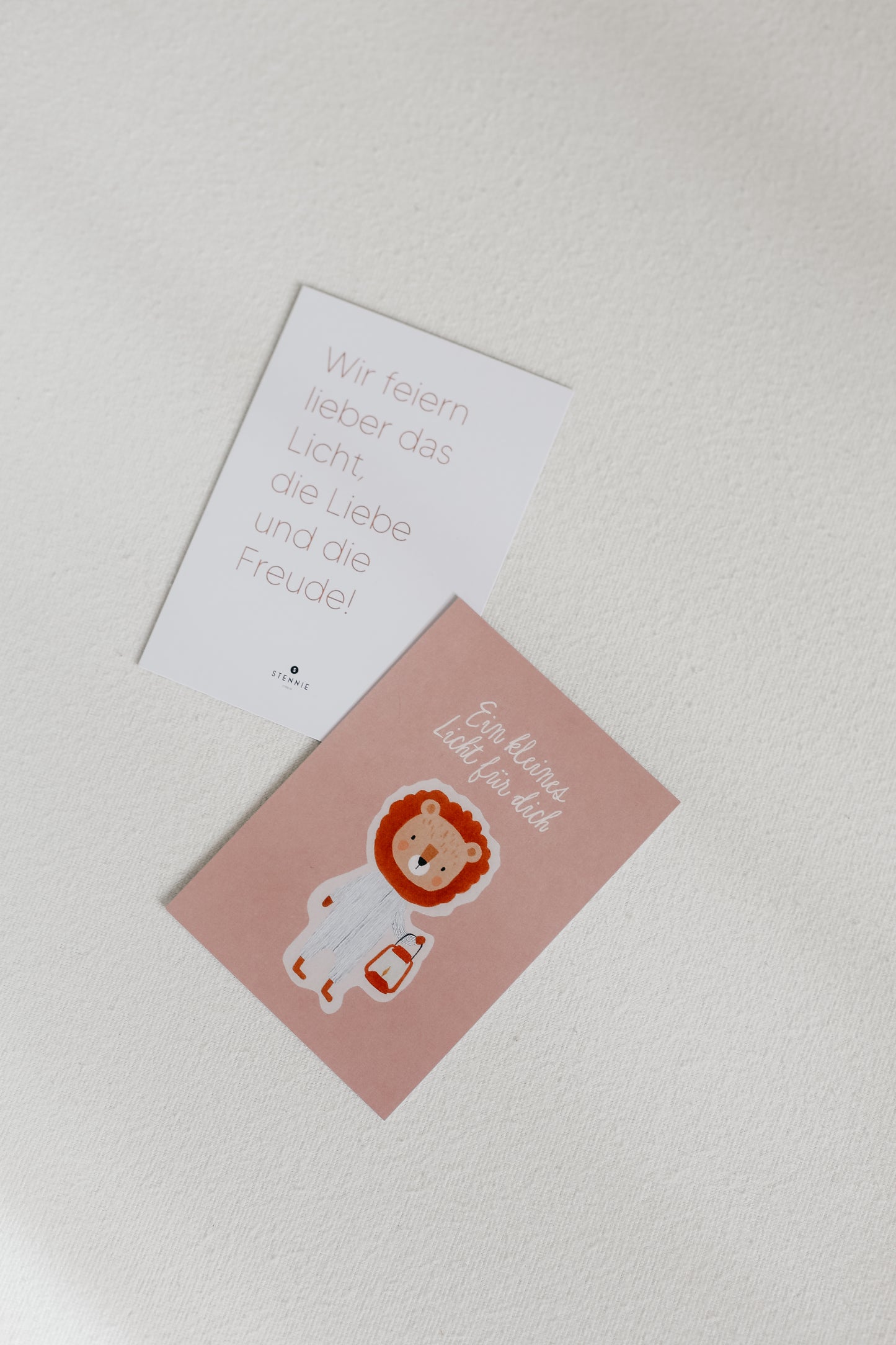 Minikärtchen "Wir feiern lieber das Licht" - 10x oder 30x