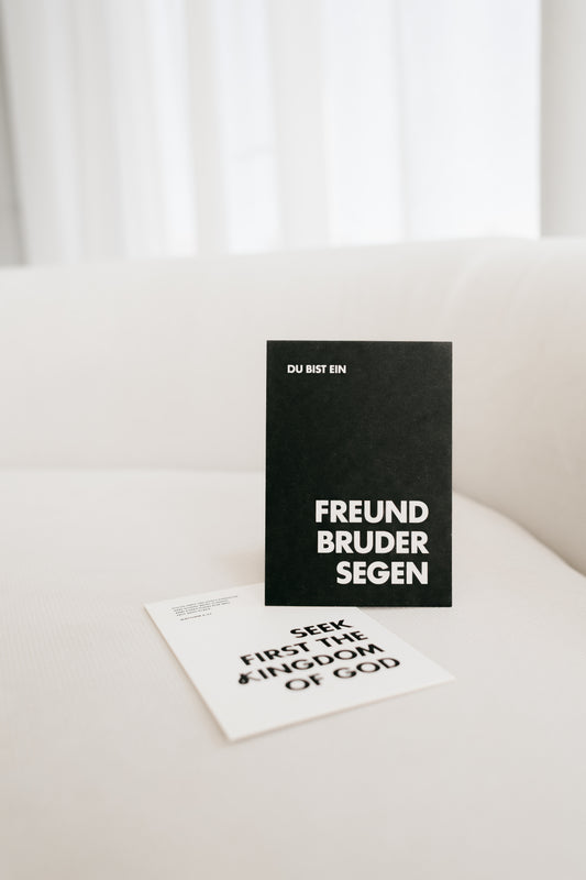 Brotherhood - Postkartenset mit zwei Karten aus Schilfpapier
