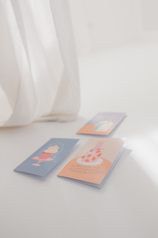 3 Klappkarten "Segenswünsche" - A6