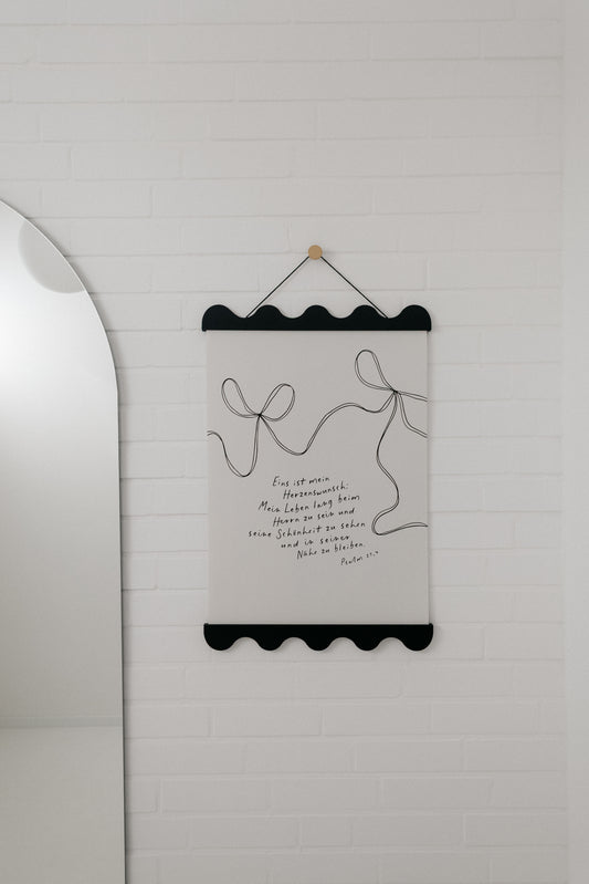 Herzenswunsch Psalm 27,4 - Poster 50x70 cm