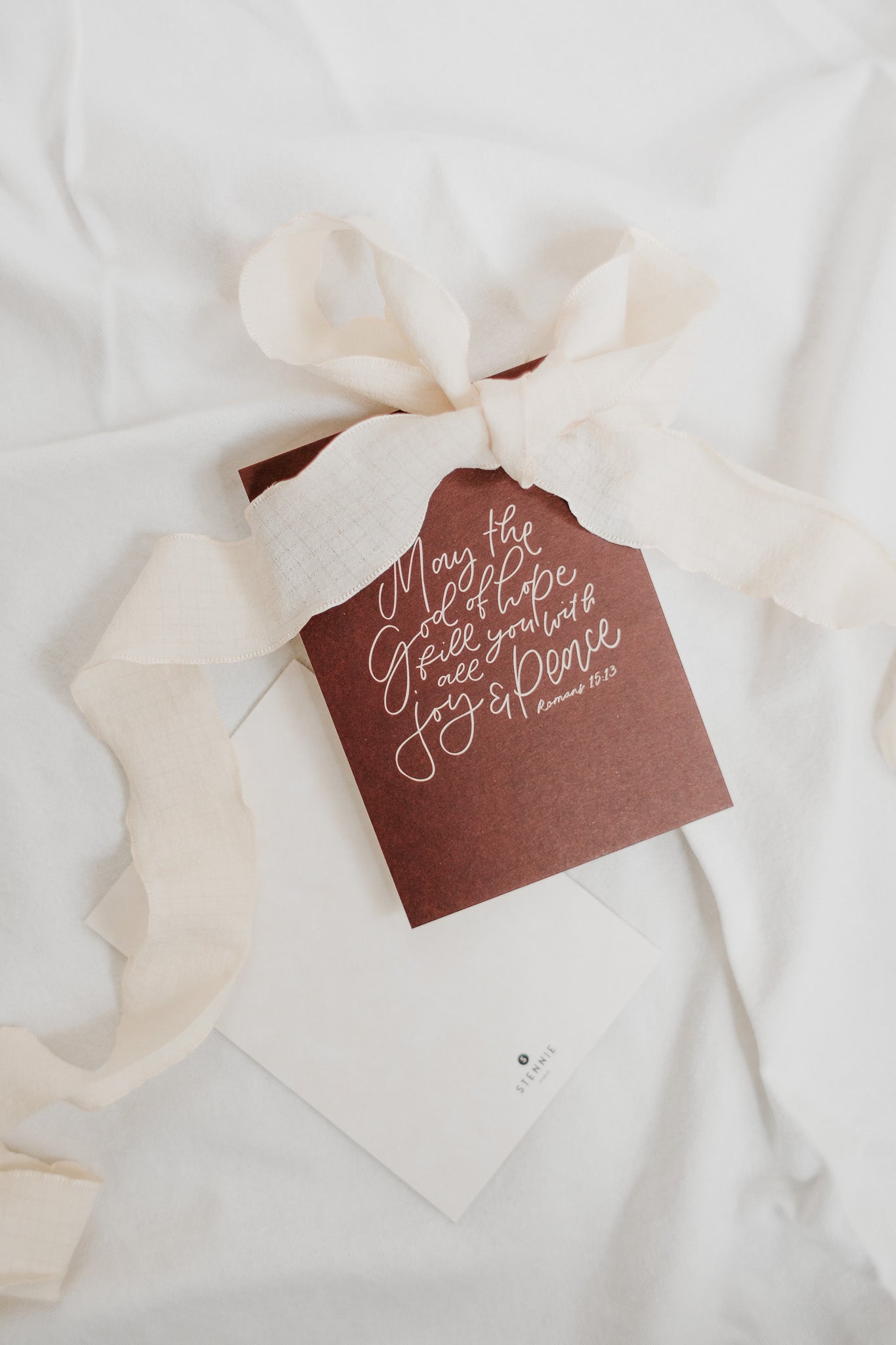 May the God of hope - Weihnachtskarte A6 auf Schilfpapier