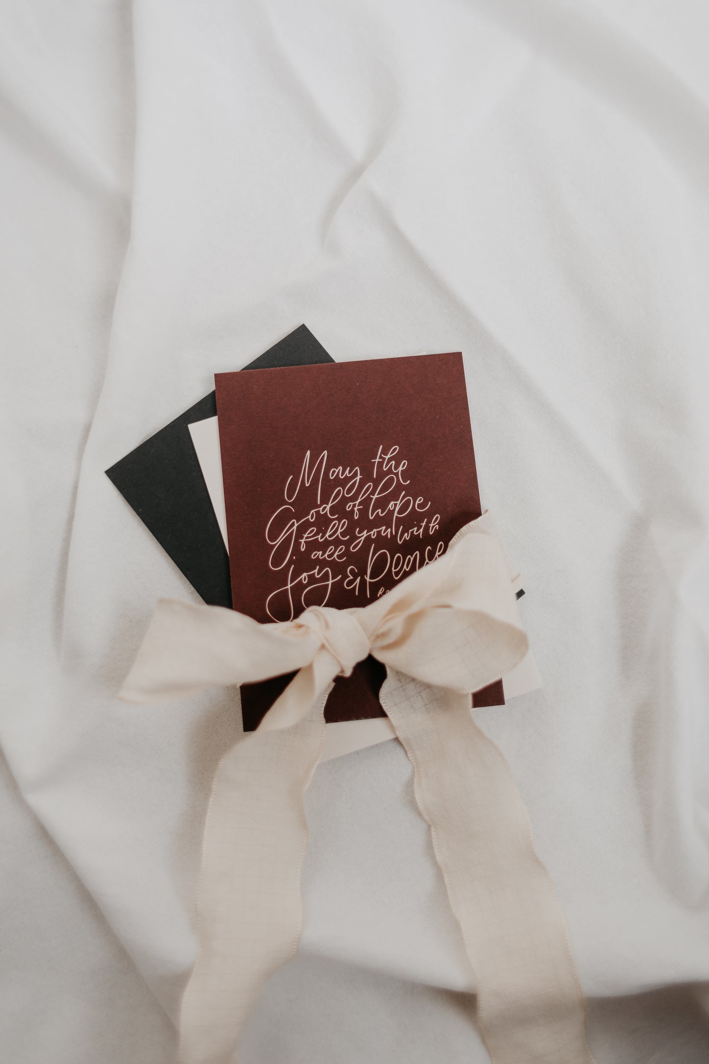 May the God of hope - Weihnachtskarte A6 auf Schilfpapier