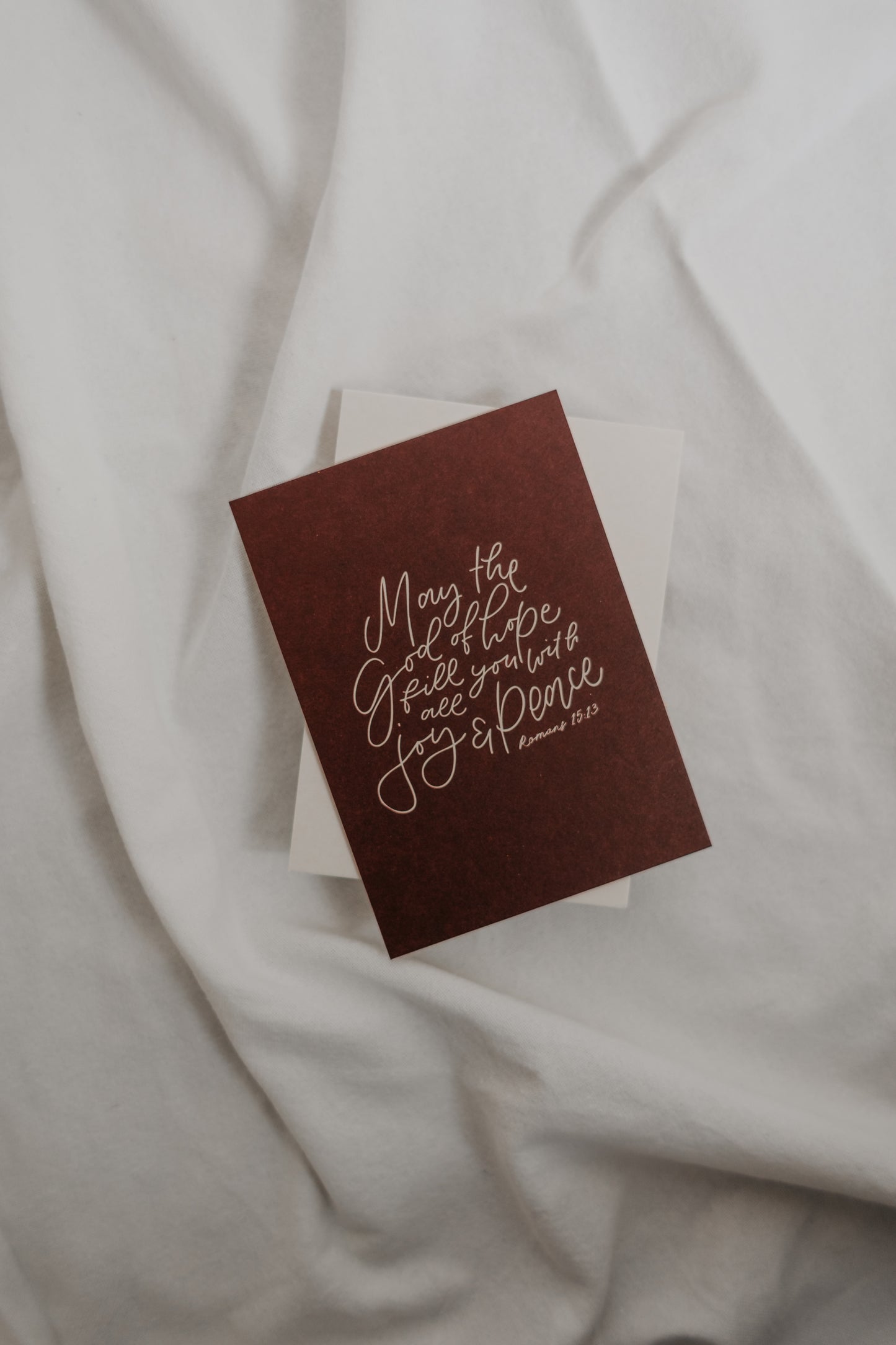 May the God of hope - Weihnachtskarte A6 auf Schilfpapier