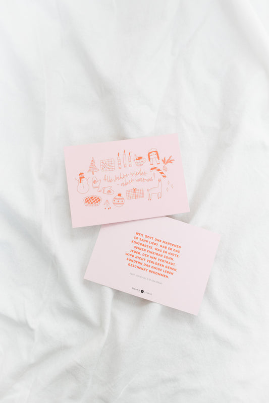 Alle Jahre wieder - evangelistische Postkarten im Set