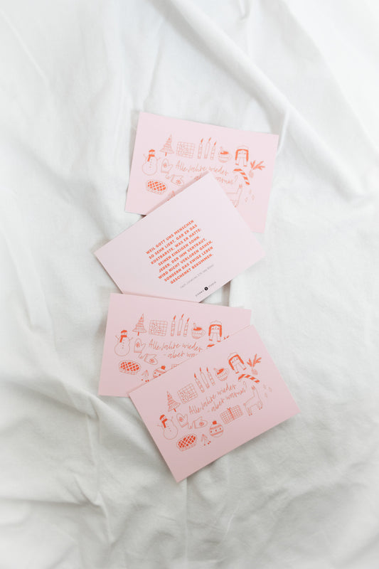 Alle Jahre wieder - evangelistische Postkarten im Set