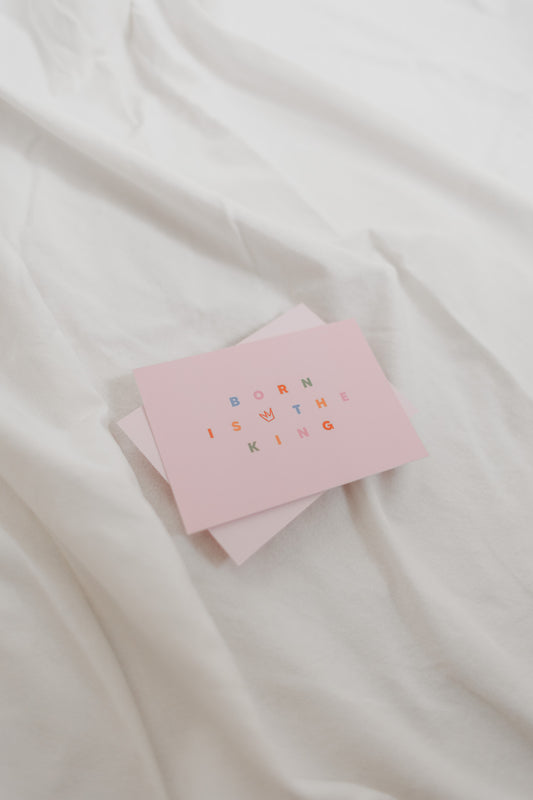 Born is the King - Moderne Postkarte A6