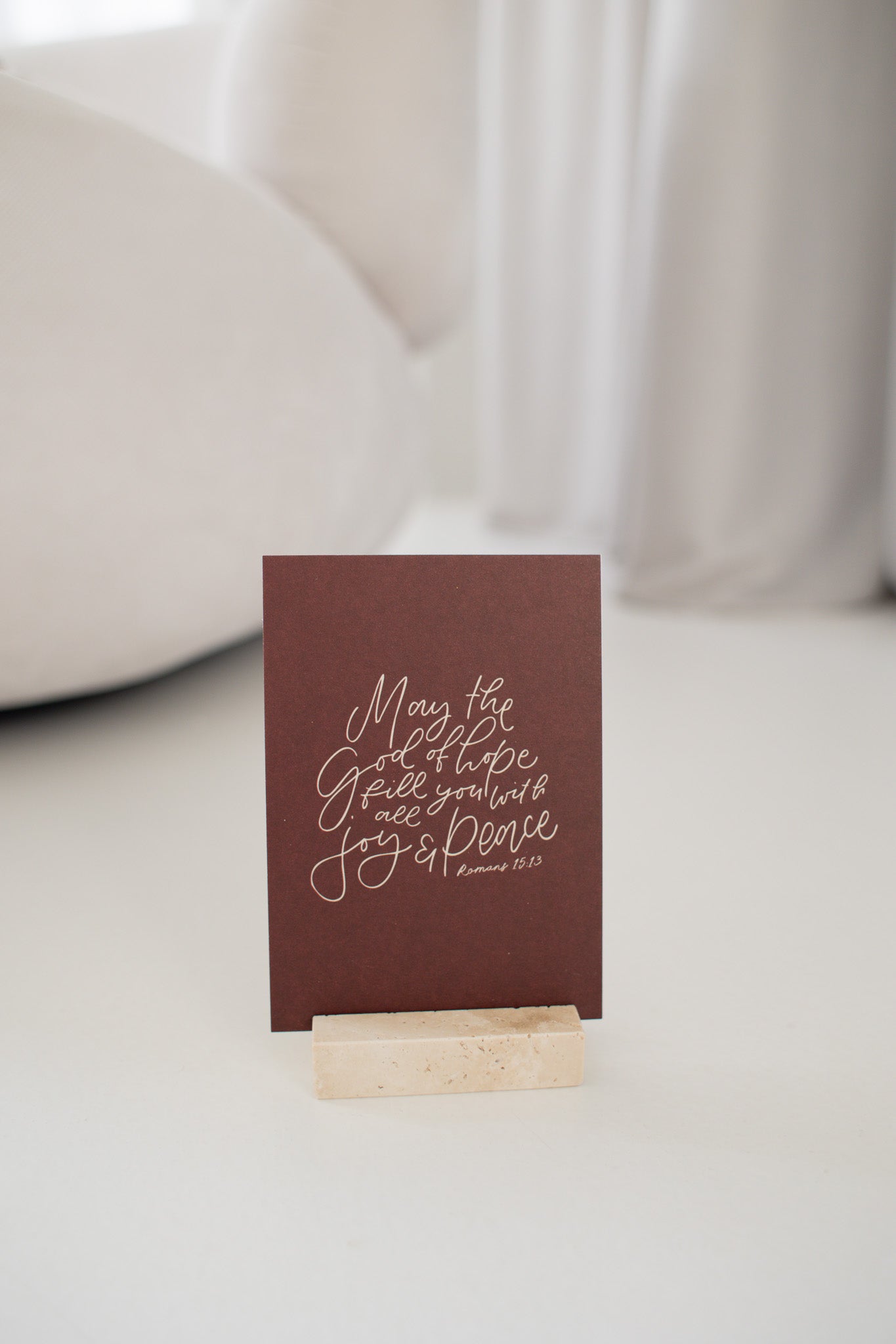 May the God of hope - Weihnachtskarte A6 auf Schilfpapier