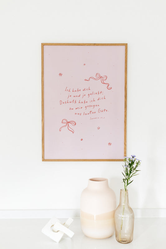 Je und je geliebt - Poster 50x70 cm