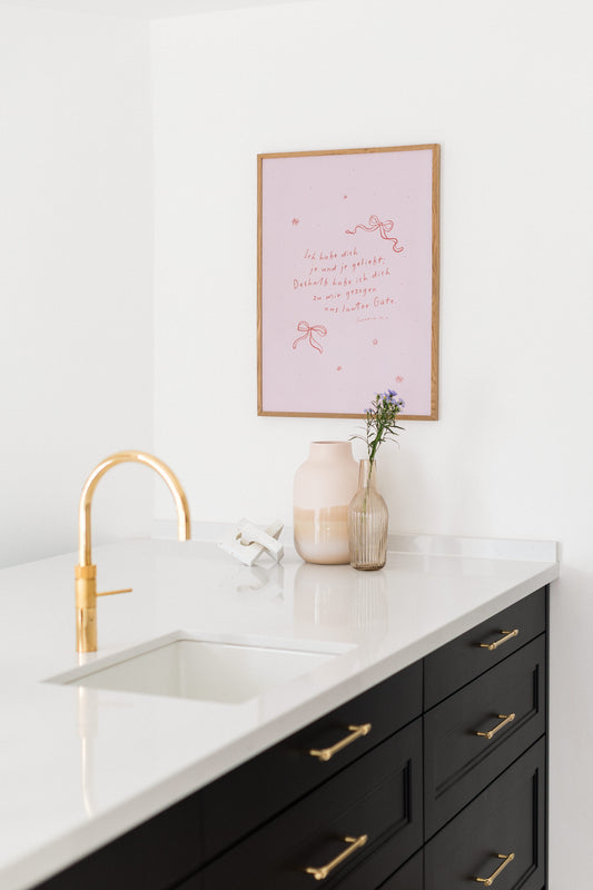 Je und je geliebt - Poster 50x70 cm