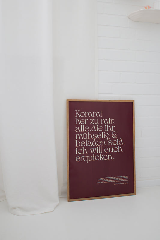 Kommt her zu mir - Poster in 50x70 cm