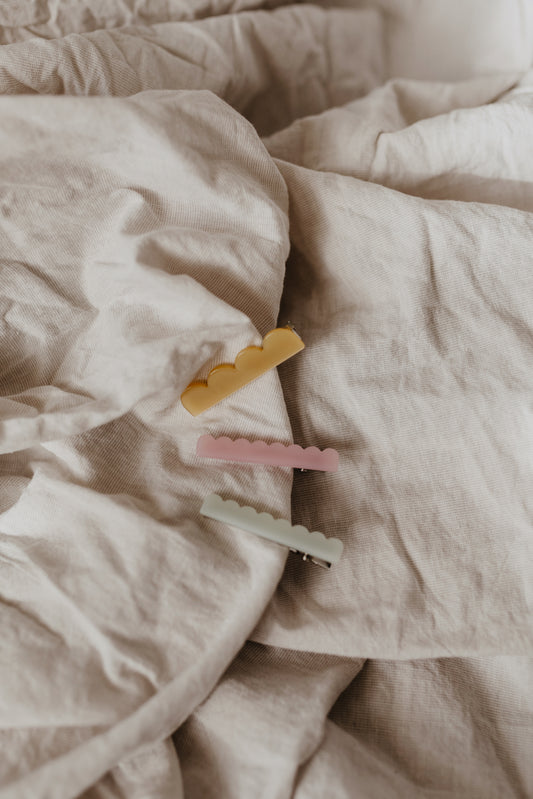 3 Haarklammern, Motiv Wolke