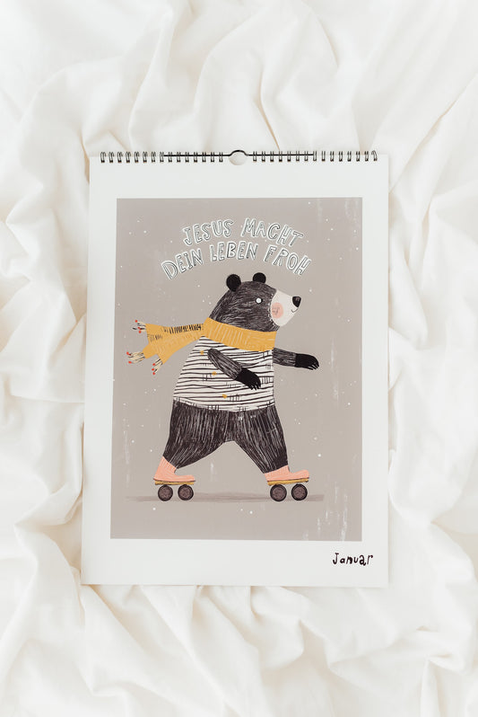 Immerwährender Kinderkalender für mutige Kinder Gottes - A3