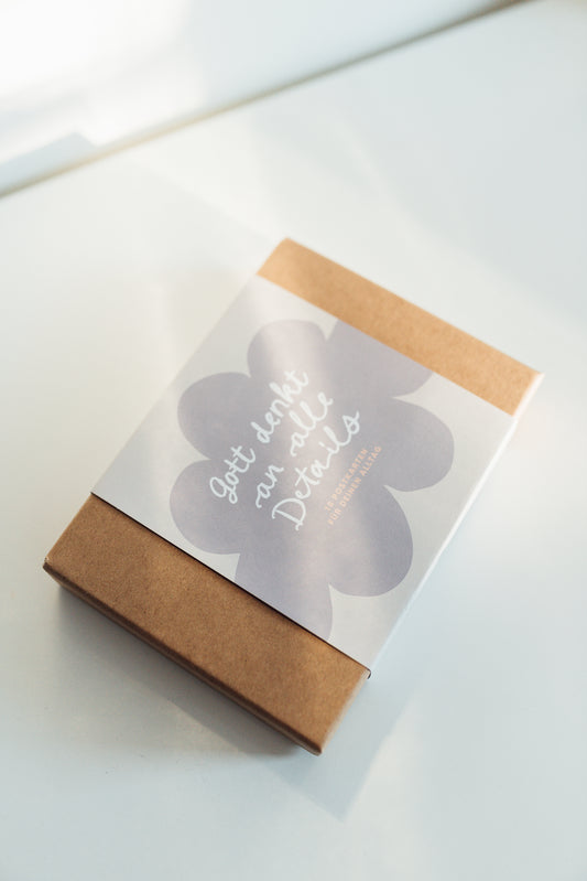 Gott denkt an alle Details - Postkartenset mit 18 Karten für den Alltag