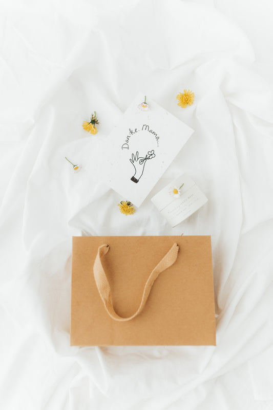 Danke Mama - Hello Sue - Handcreme und Karte aus Blumensamen