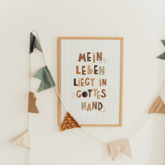 Letzte Chance! Mein Leben liegt in Gottes Hand - Kinderposter A3