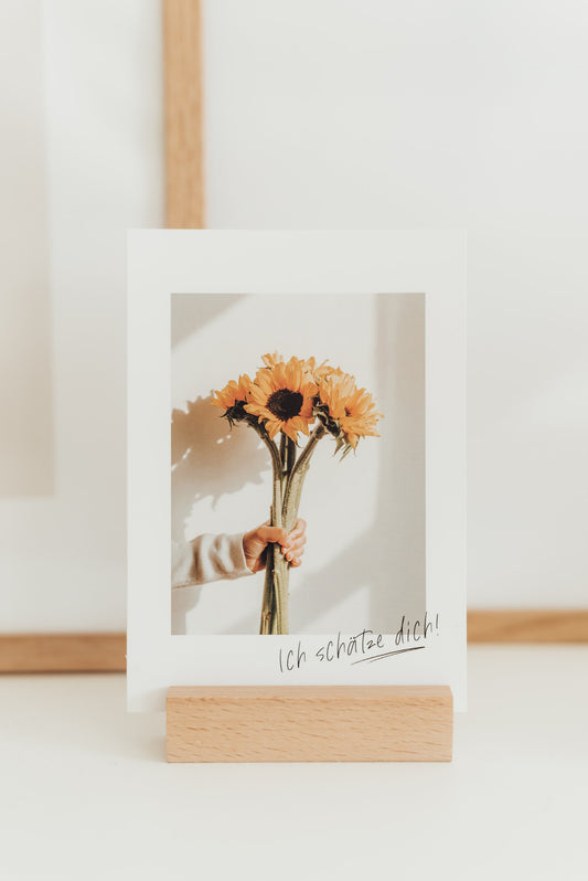 Ich schätze dich - Postkarte A6